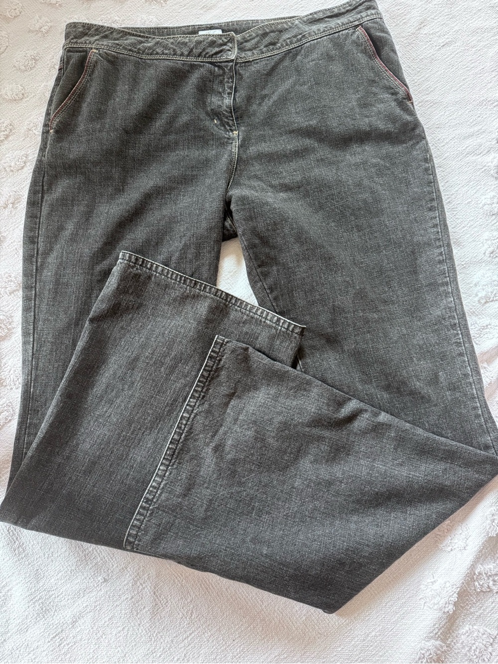 Calvin Klein wide leg low rise jeans -SZ 16